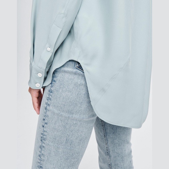 Rag and Bone Anderson Silk Shirt size M NWT - Picture 4 of 7